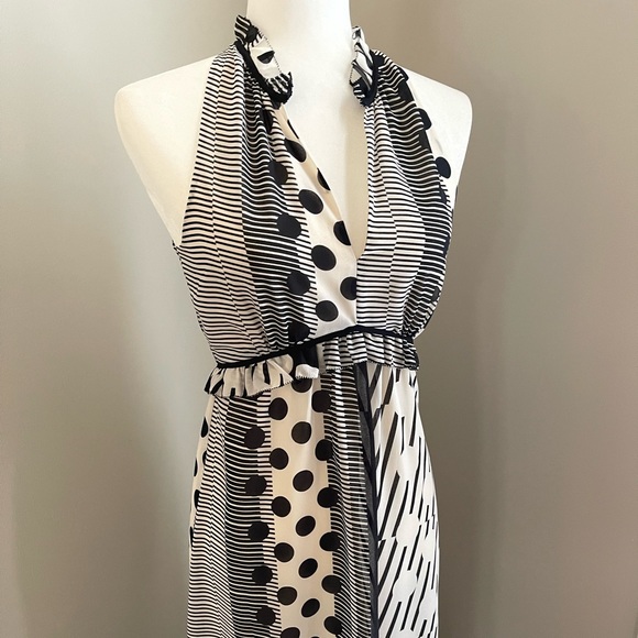 Anthropologie Maeve 2 Channeled Dot Casual Maxi Dress - Picture 5 of 7